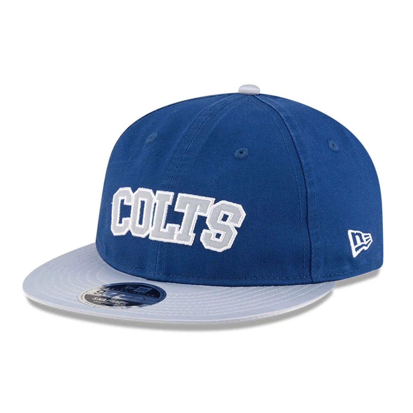 This is a Indianapolis Colts NFL Historic Blue Retro Crown 9FIFTY Snapback Adjustable Cap 4