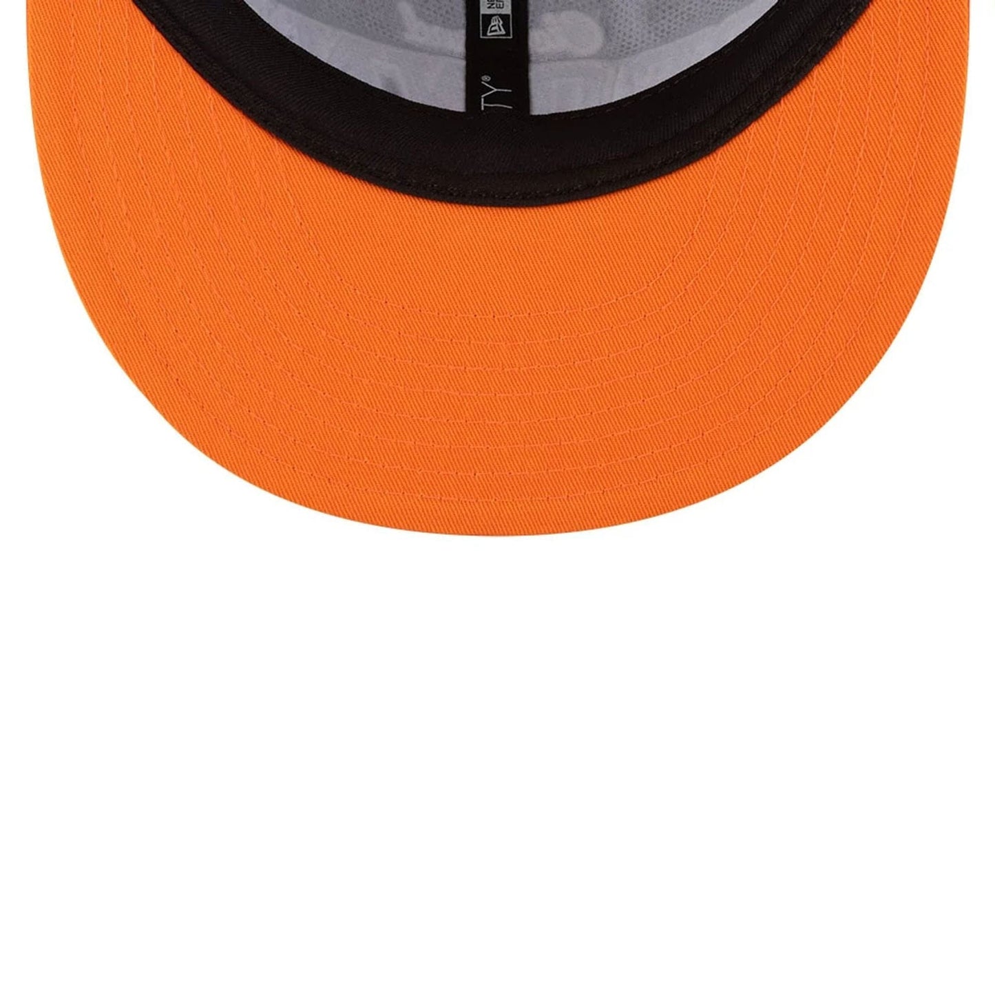 This is a Cleveland Browns NFL Historic Dark Brown Retro Crown 9FIFTY Snapback Adjustable Cap 6