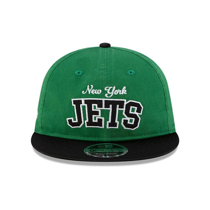 This is a New York Jets NFL Historic Green Retro Crown 9FIFTY Snapback Adjustable Cap 2