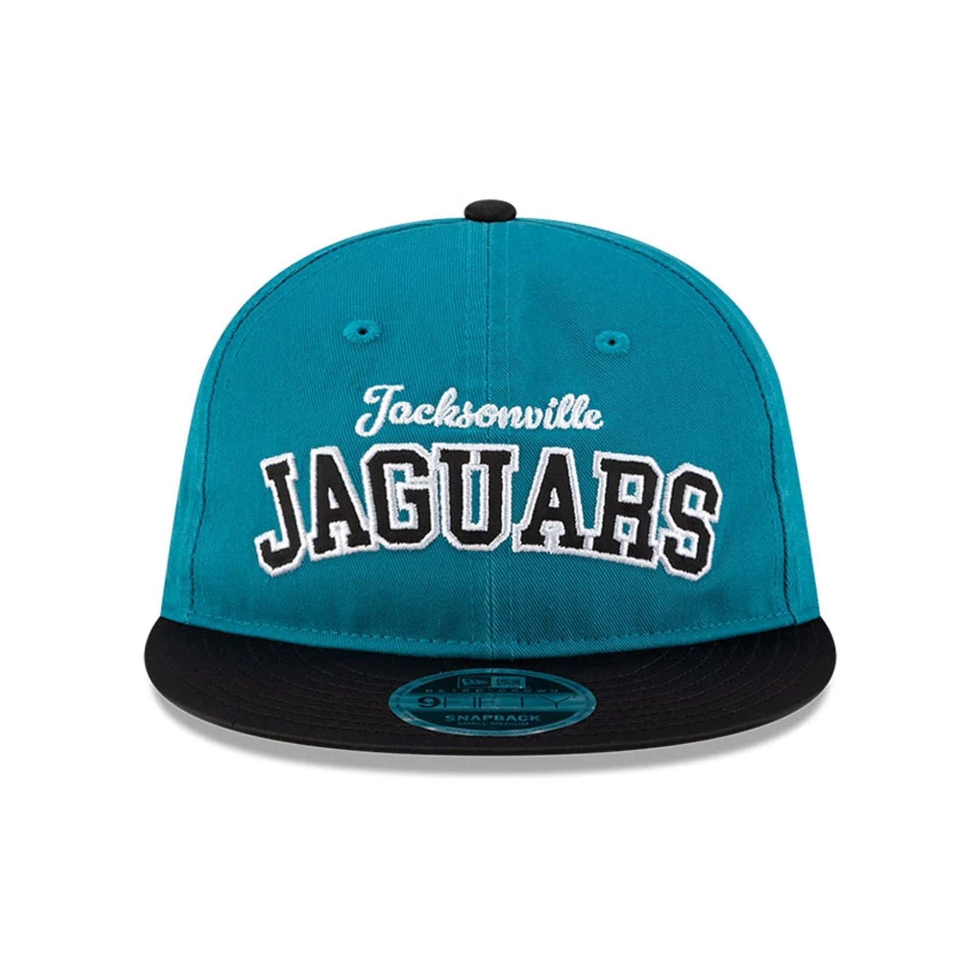 This is a Jacksonville Jaguars NFL Historic Turquoise Retro Crown 9FIFTY Snapback Adjustable Cap 3