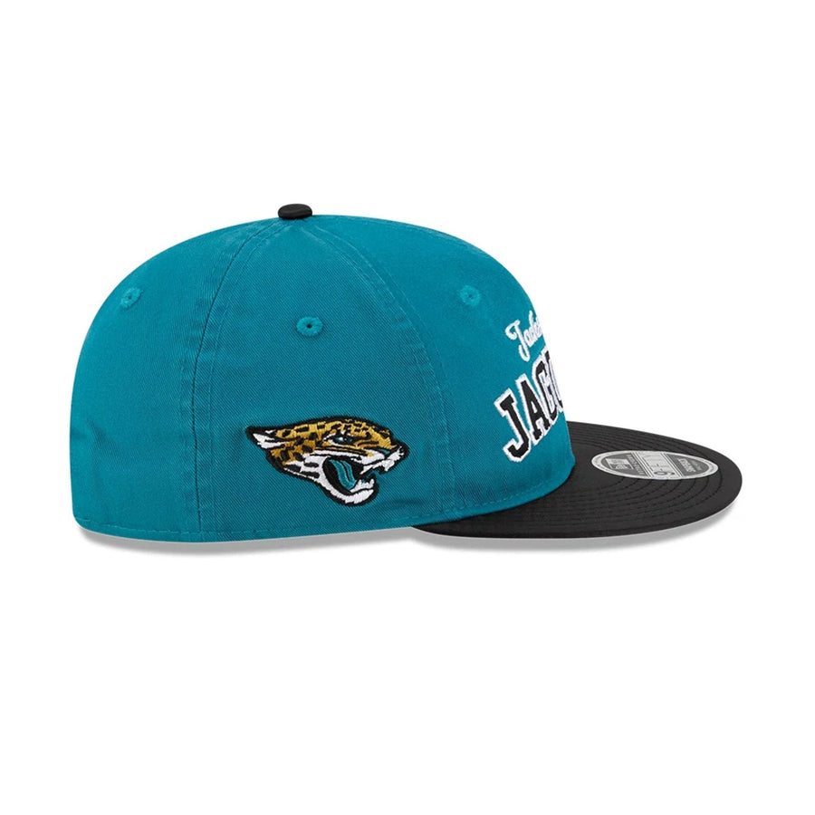 This is a Jacksonville Jaguars NFL Historic Turquoise Retro Crown 9FIFTY Snapback Adjustable Cap 5