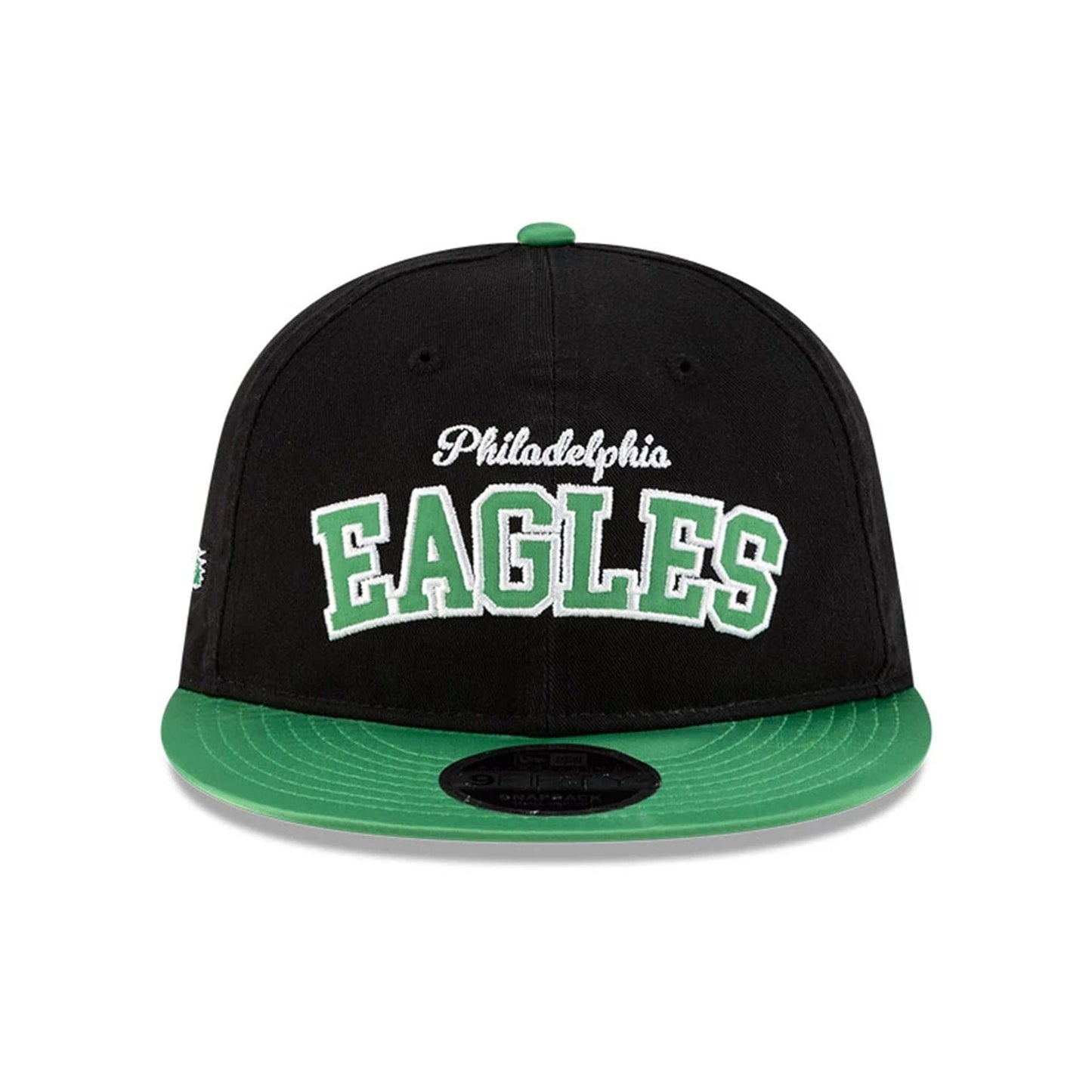 This is a Philadelphia Eagles NFL Historic Black Retro Crown 9FIFTY Snapback Adjustable Cap 2