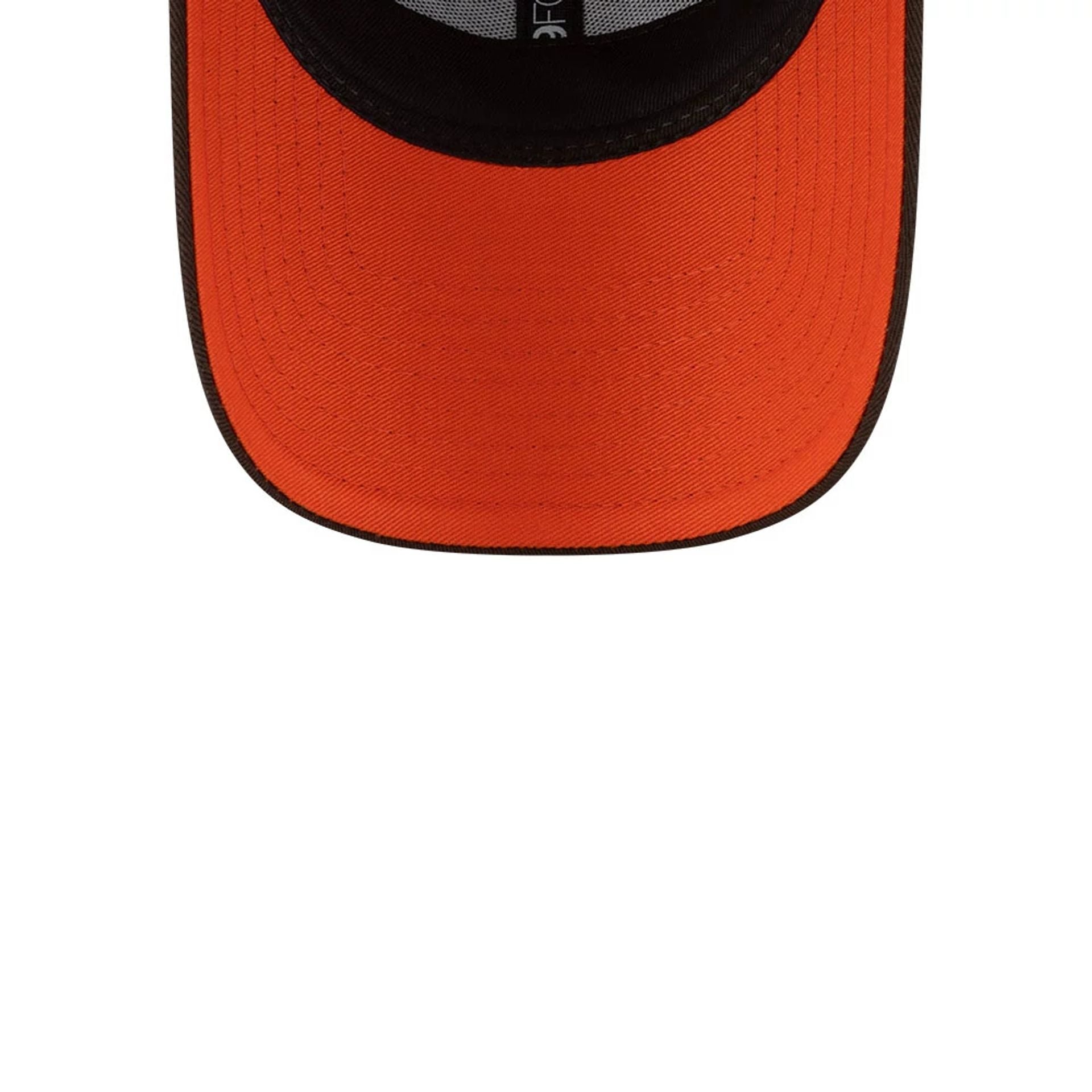 This is a Cleveland Browns NFL London Games 2025 Dark Brown 9FORTY Adjustable Cap 2