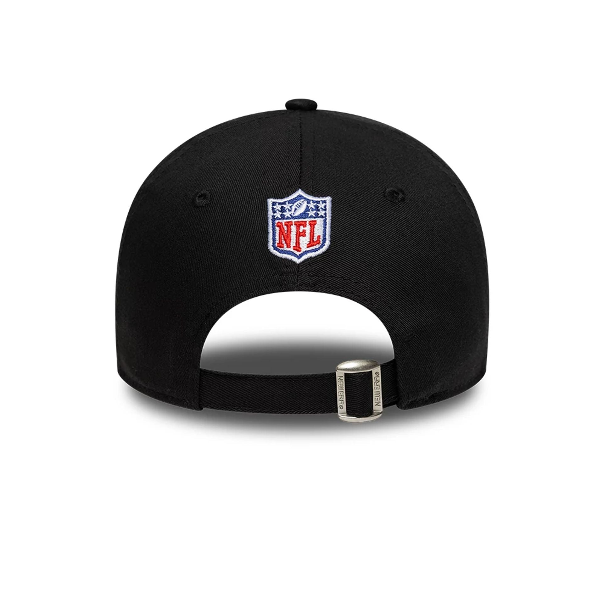 This is a Shield Logo NFL London Games 2025 Black 9TWENTY Adjustable Cap 4