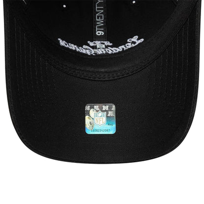 This is a Shield Logo NFL London Games 2025 Black 9TWENTY Adjustable Cap 7