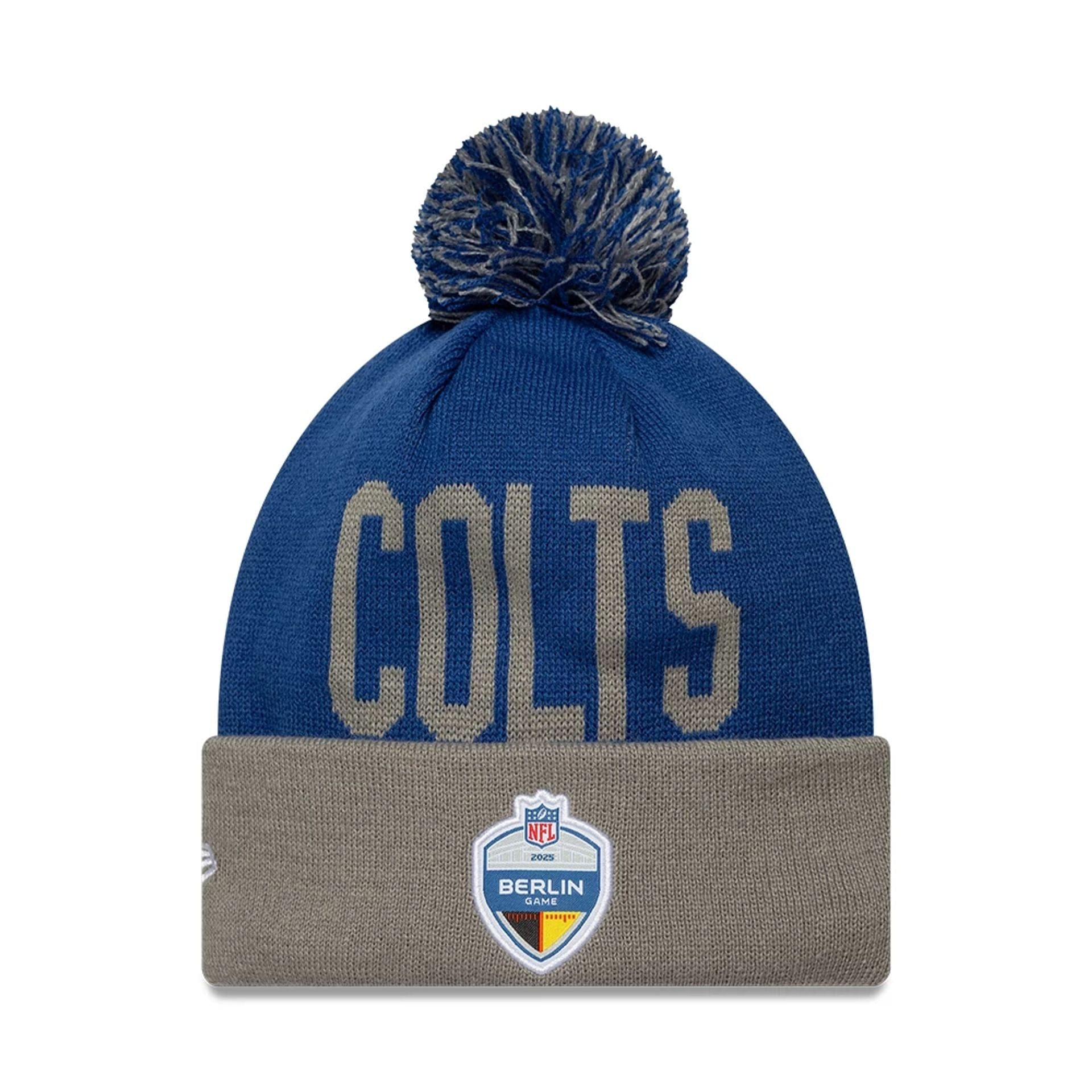 NFL Berlin Game 2025 Indianapolis Colts Blue Cuff Knit Beanie Hat