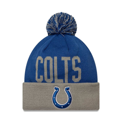 This is a Indianapolis Colts NFL Berlin Game 2025 Blue Cuff Knit Beanie Hat 1