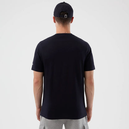 The Male model is wearing LA Dodgers MLB Back To School Navy T-Shirt  2