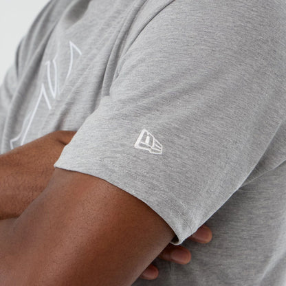 The Male model is wearing New York Yankees MLB Back To School Grey T-Shirt  4