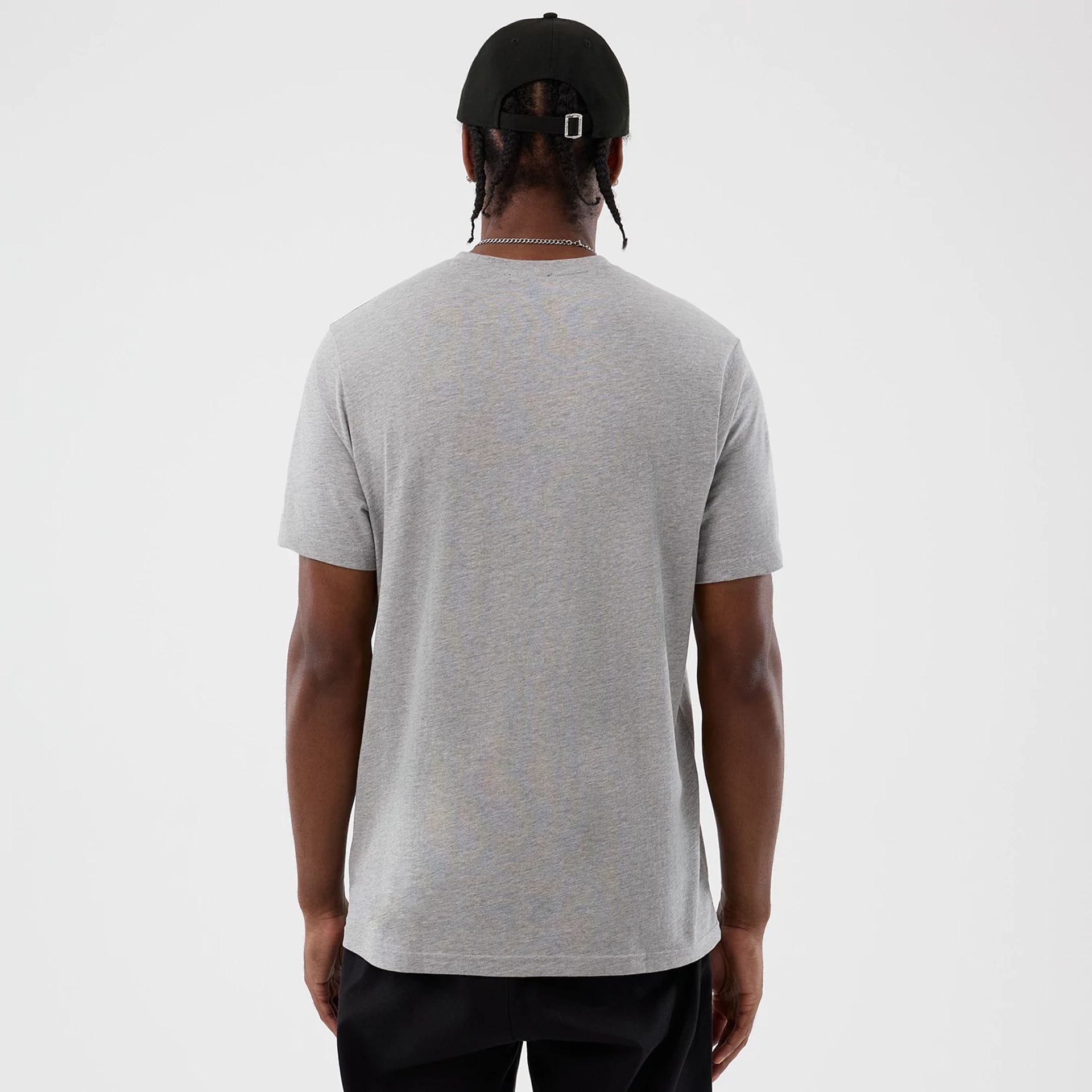 The Male model is wearing New York Yankees MLB Back To School Grey T-Shirt 2