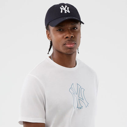 The Male model is wearing New York Yankees MLB Back To School White T-Shirt  4