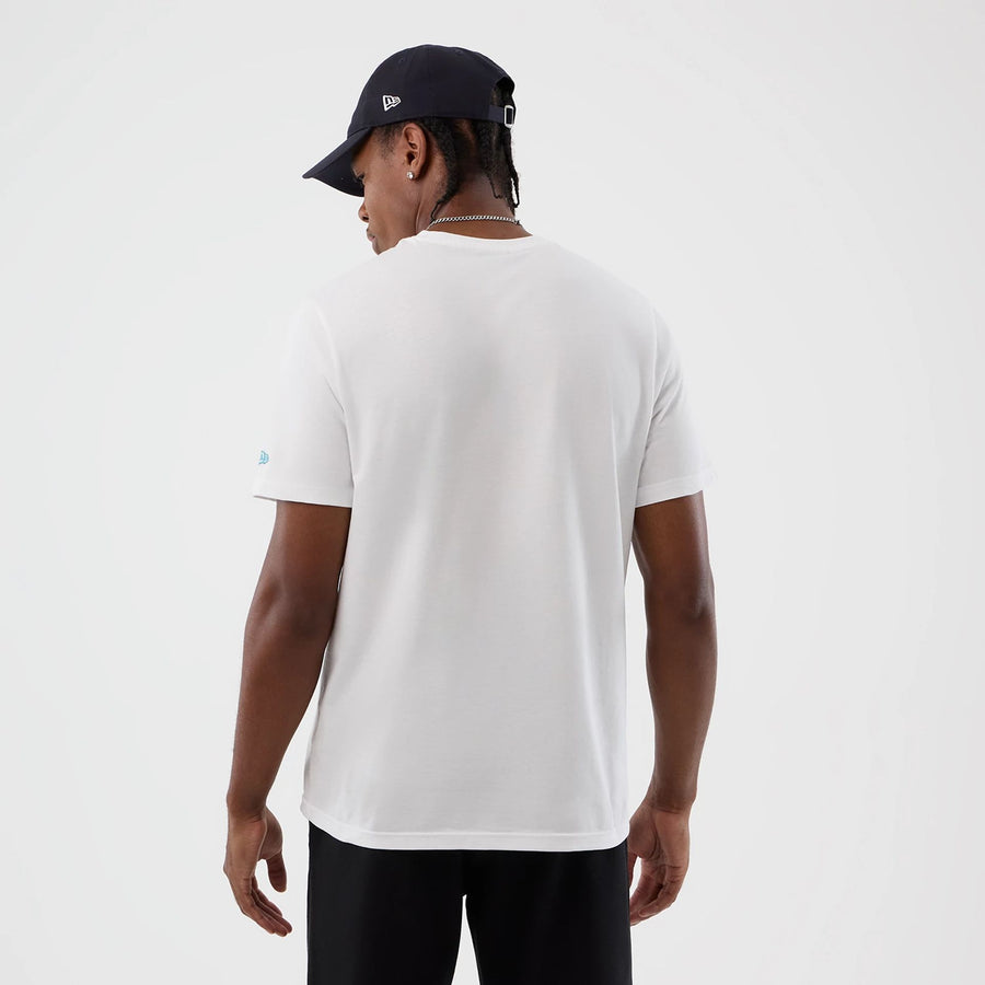 The Male model is wearing New York Yankees MLB Back To School White T-Shirt  2