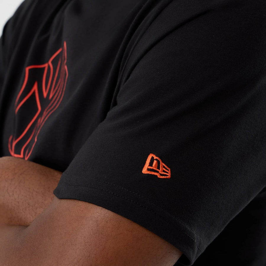 The Male model is wearing New York Yankees MLB Back To School Black T-Shirt  5