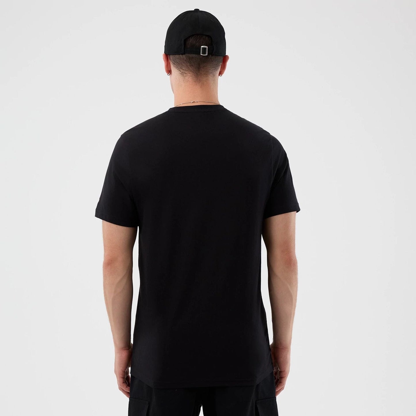 The Male model is wearing LA Dodgers MLB Back To School Black T-Shirt  2