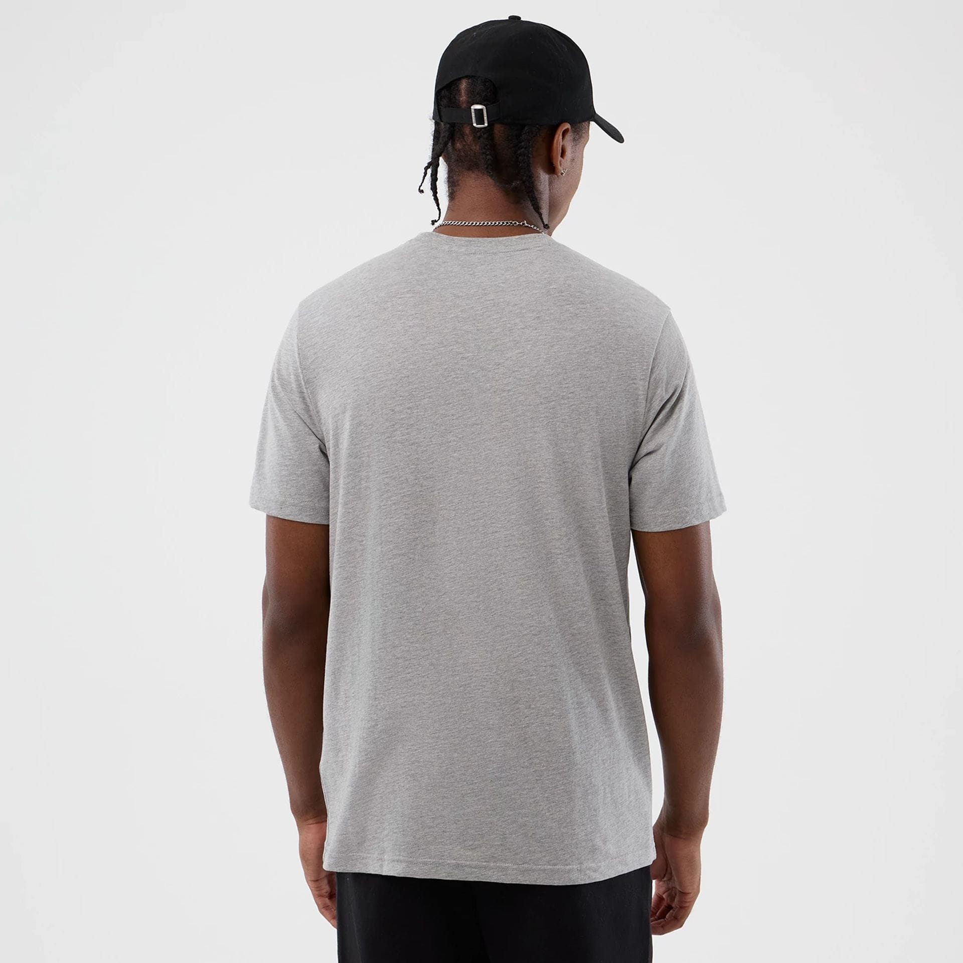 The Male model is wearing  New Era Back To School Grey T-Shirt 2