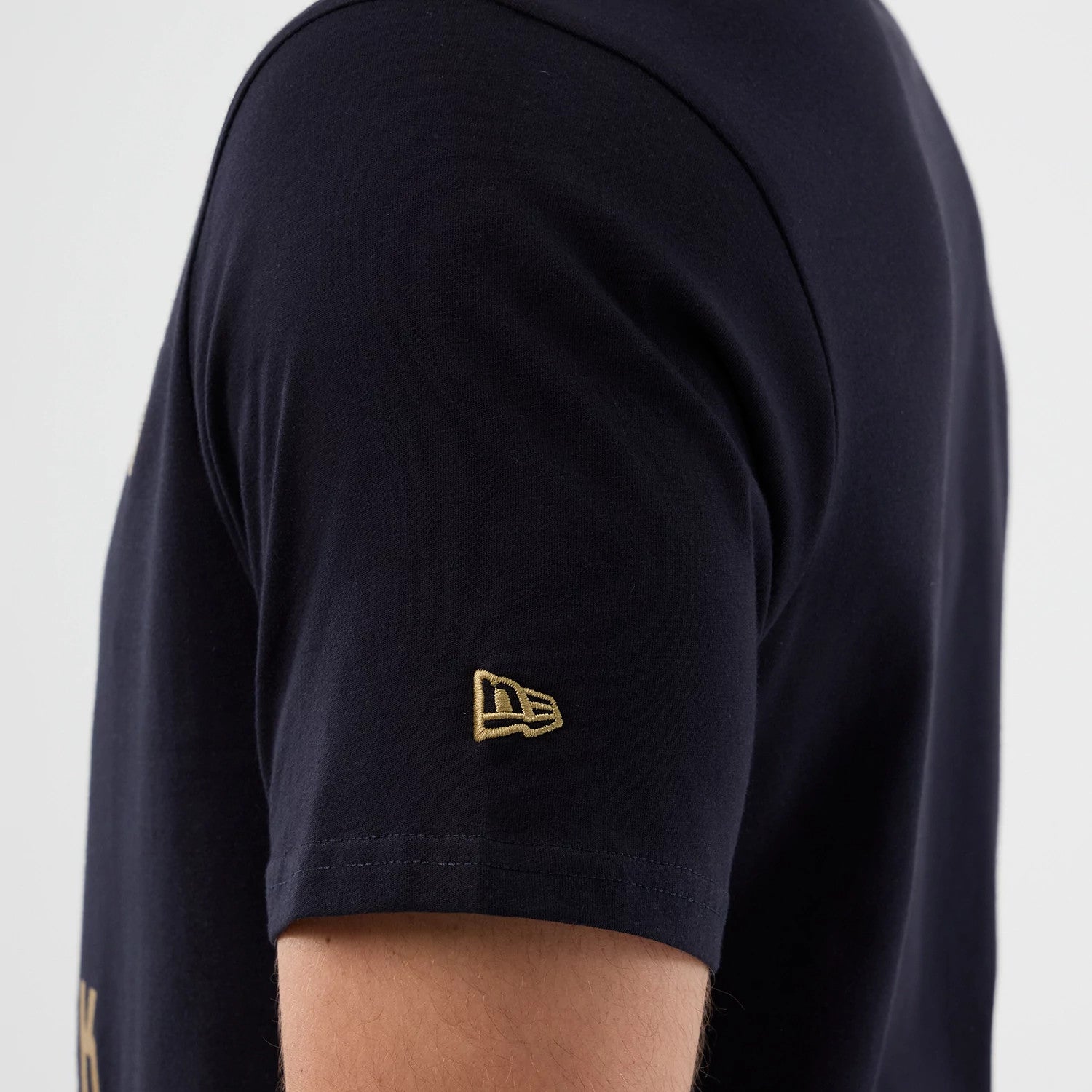 The Male model is wearing New York Yankees MLB Back To School Navy T-Shirt 5
