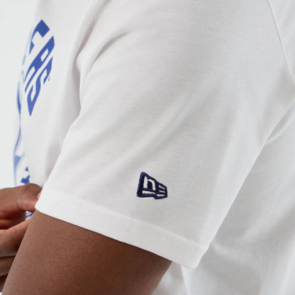 The Male model is wearing LA Dodgers MLB Back To School White T-Shirt  5