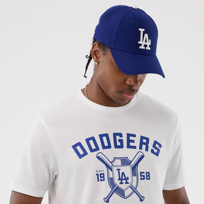 The Male model is wearing LA Dodgers MLB Back To School White T-Shirt  6