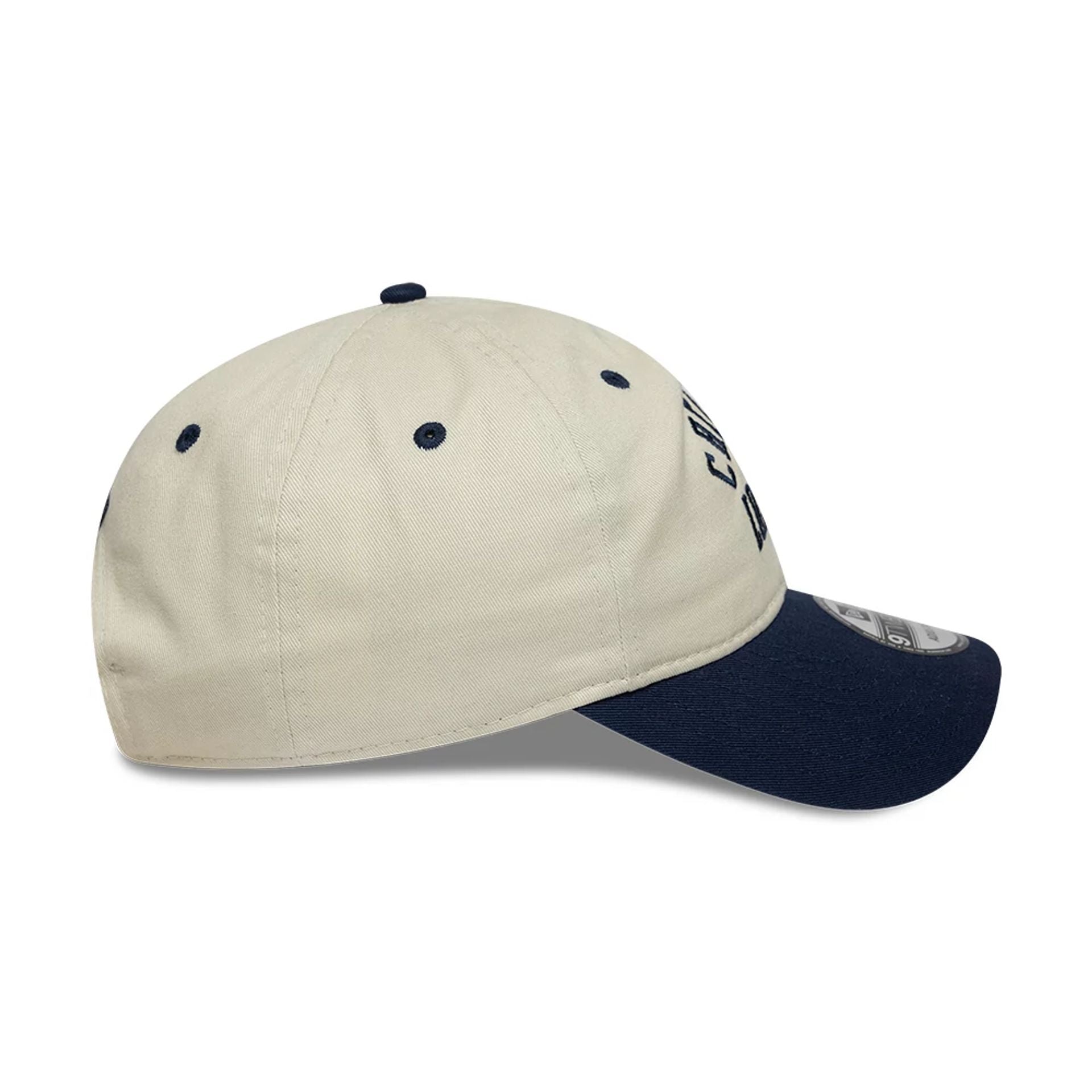 This is a Chelsea FC Lion Crest College Light Beige 9TWENTY Adjustable Cap 6
