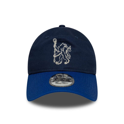 This is a Chelsea FC Lion Crest College Navy 9TWENTY Adjustable Cap 2