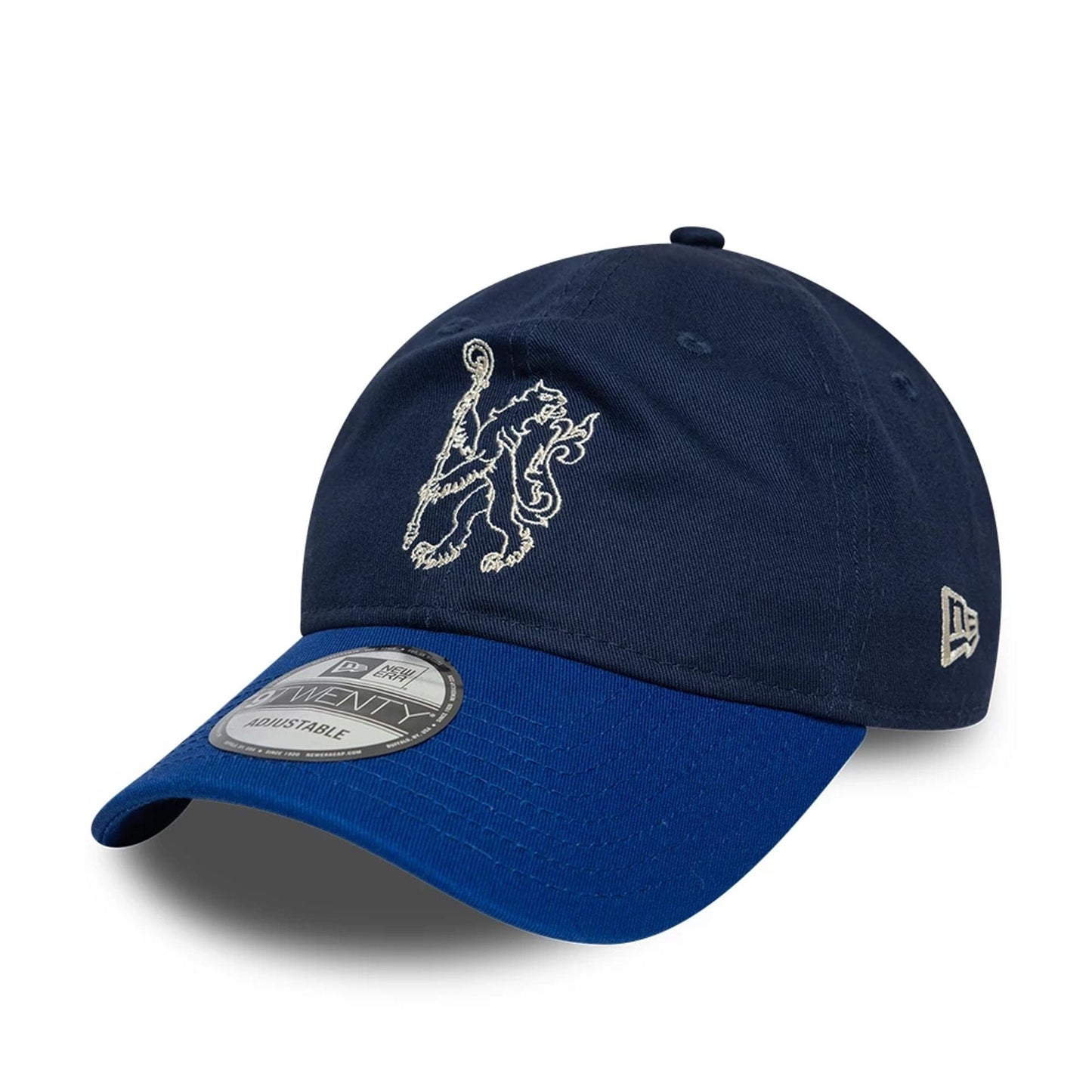 This is a Chelsea FC Lion Crest College Navy 9TWENTY Adjustable Cap 3