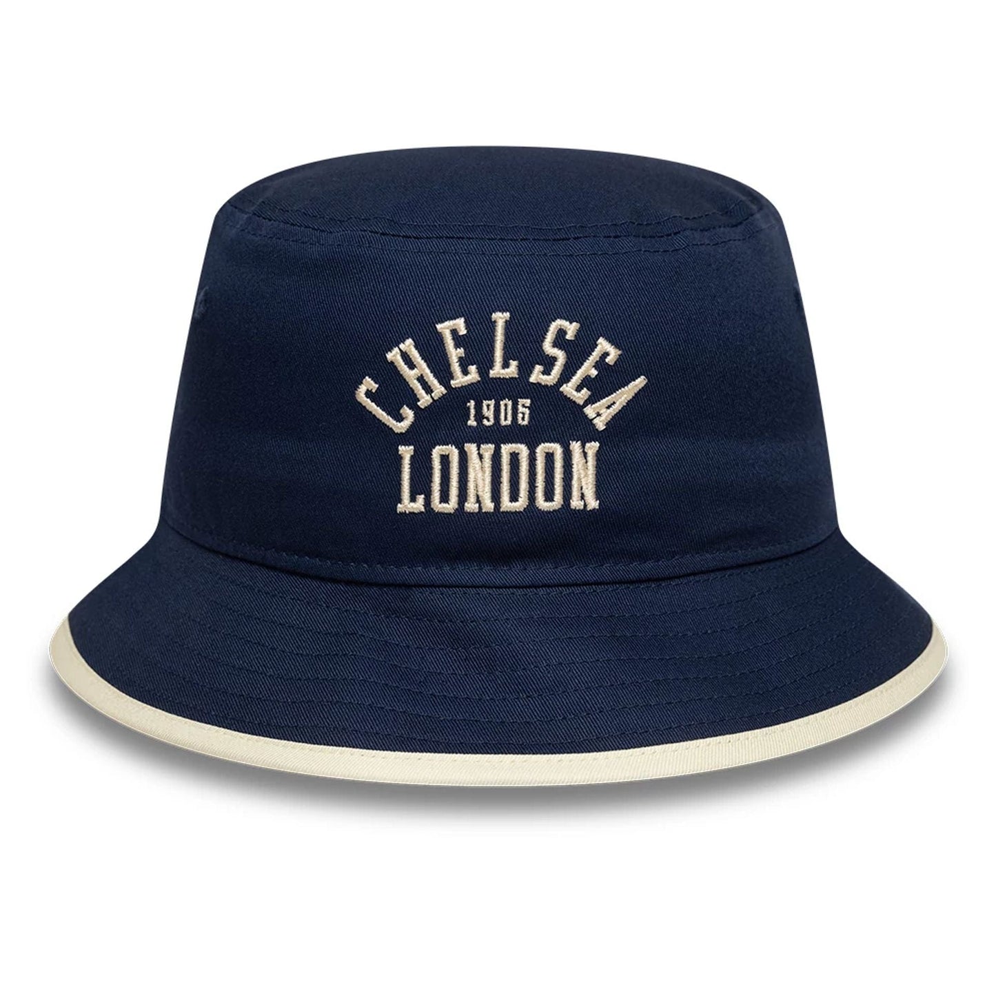 This is a Chelsea FC Lion Crest College Navy Bucket Hat 2