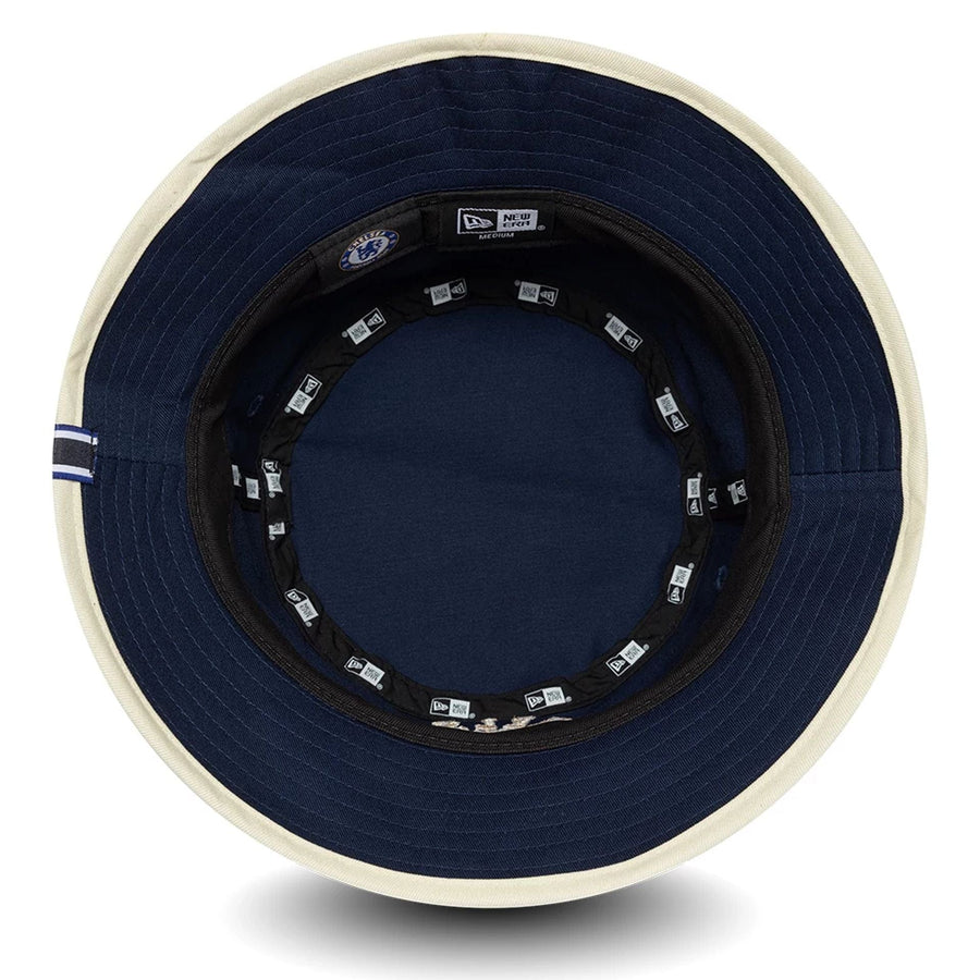 This is a Chelsea FC Lion Crest College Navy Bucket Hat 5
