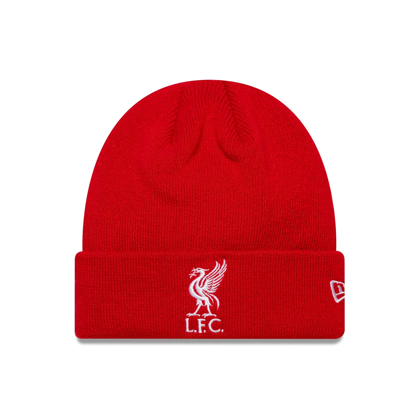 This is a Liverpool FC Core Red Cuff Knit Beanie 1