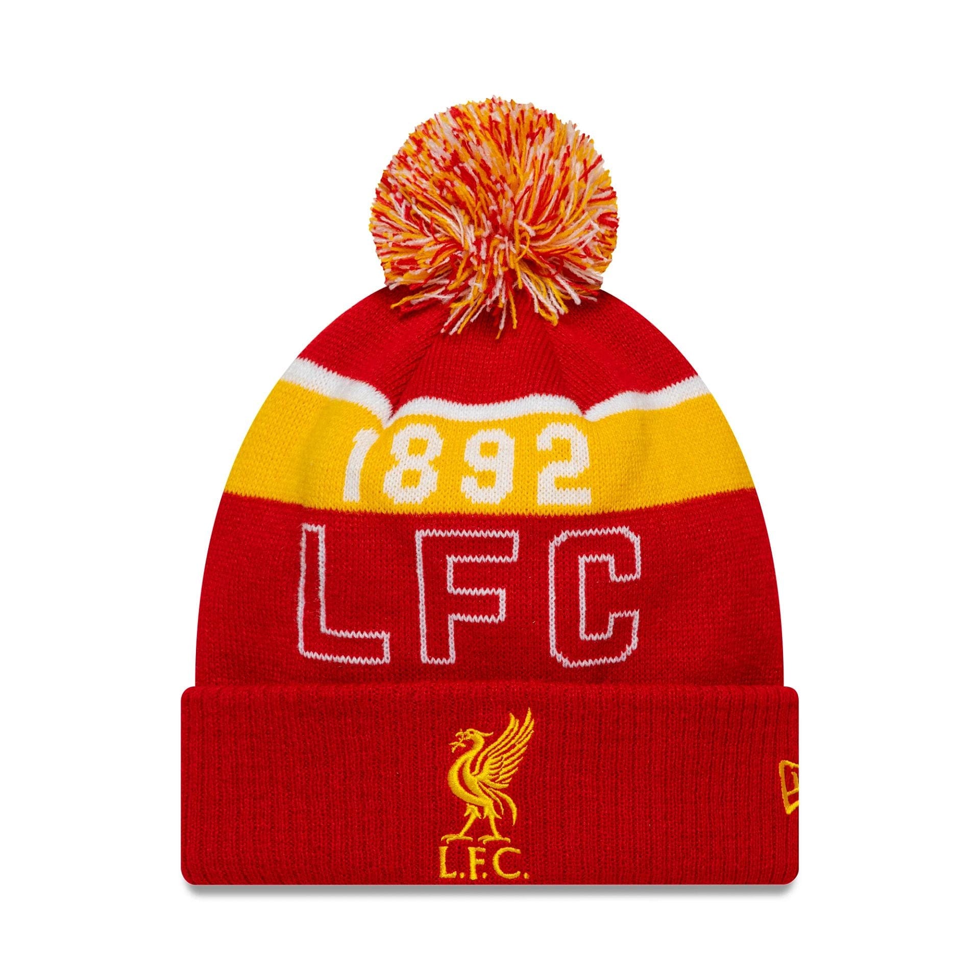 This is a Liverpool FC Sport Red Cuff Knit Beanie 1