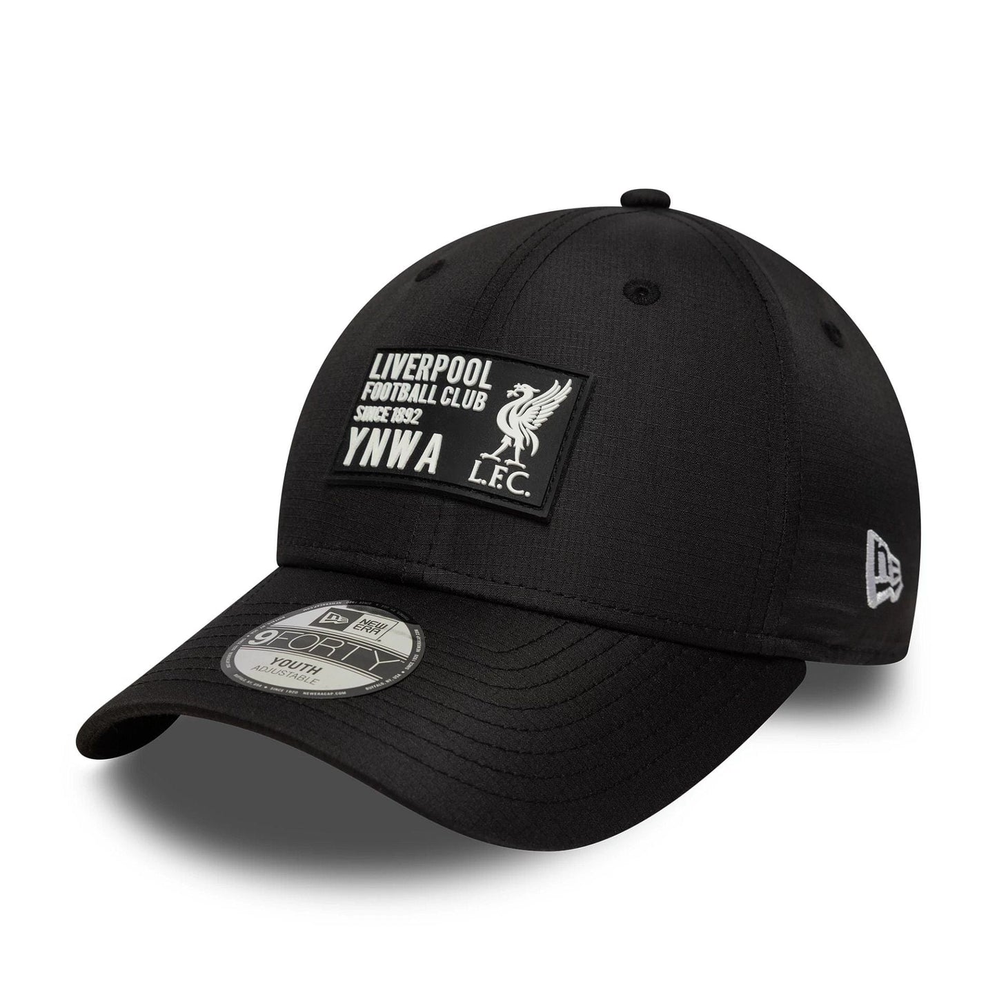 This is a Liverpool FC Ripstop Black 9FORTY M-Crown Adjustable Cap 1