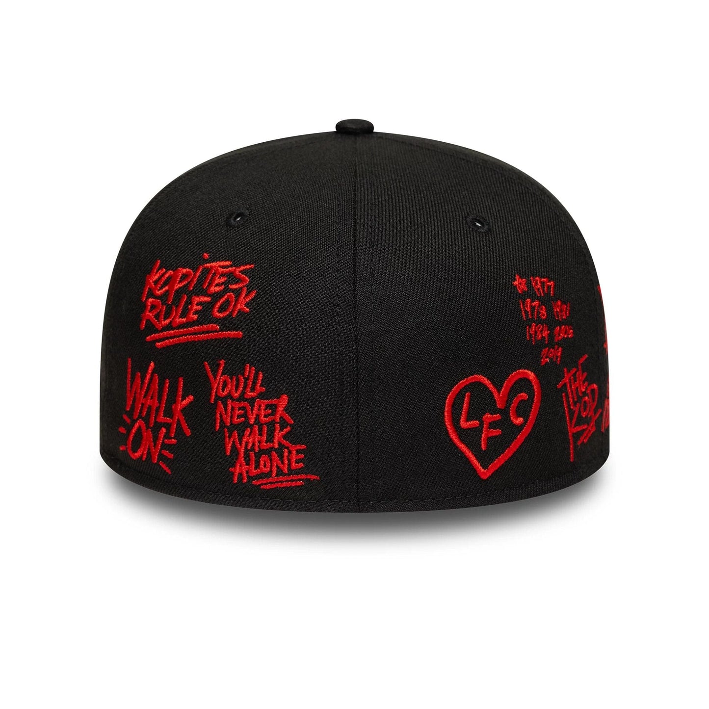 This is a Liverpool FC Scribble Black 59FIFTY Fitted Cap 5