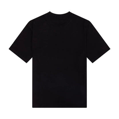 The Male model is wearing LA Lakers NBA Paint Graphic Black T-Shirt 2