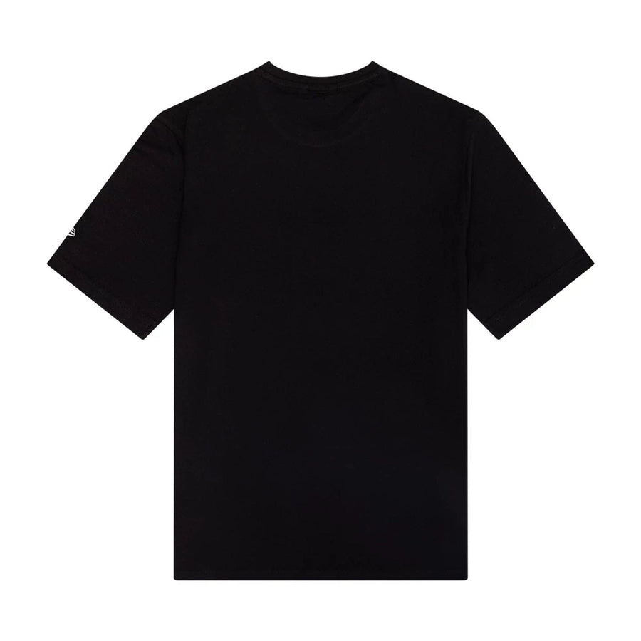 The Male model is wearing New Era Fun Graphic Black T-Shirt 2