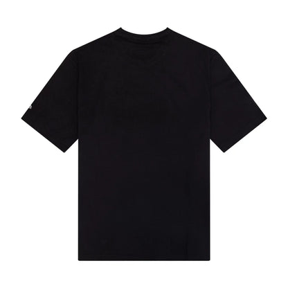 The Male model is wearing New Era Sticker Graphic Black T-Shirt 2
