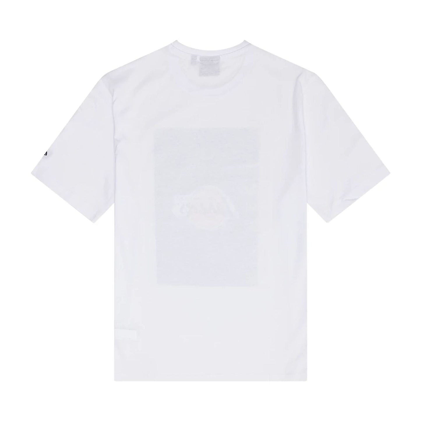 The Male model is wearing LA Lakers NBA Photographic White T-Shirt 2