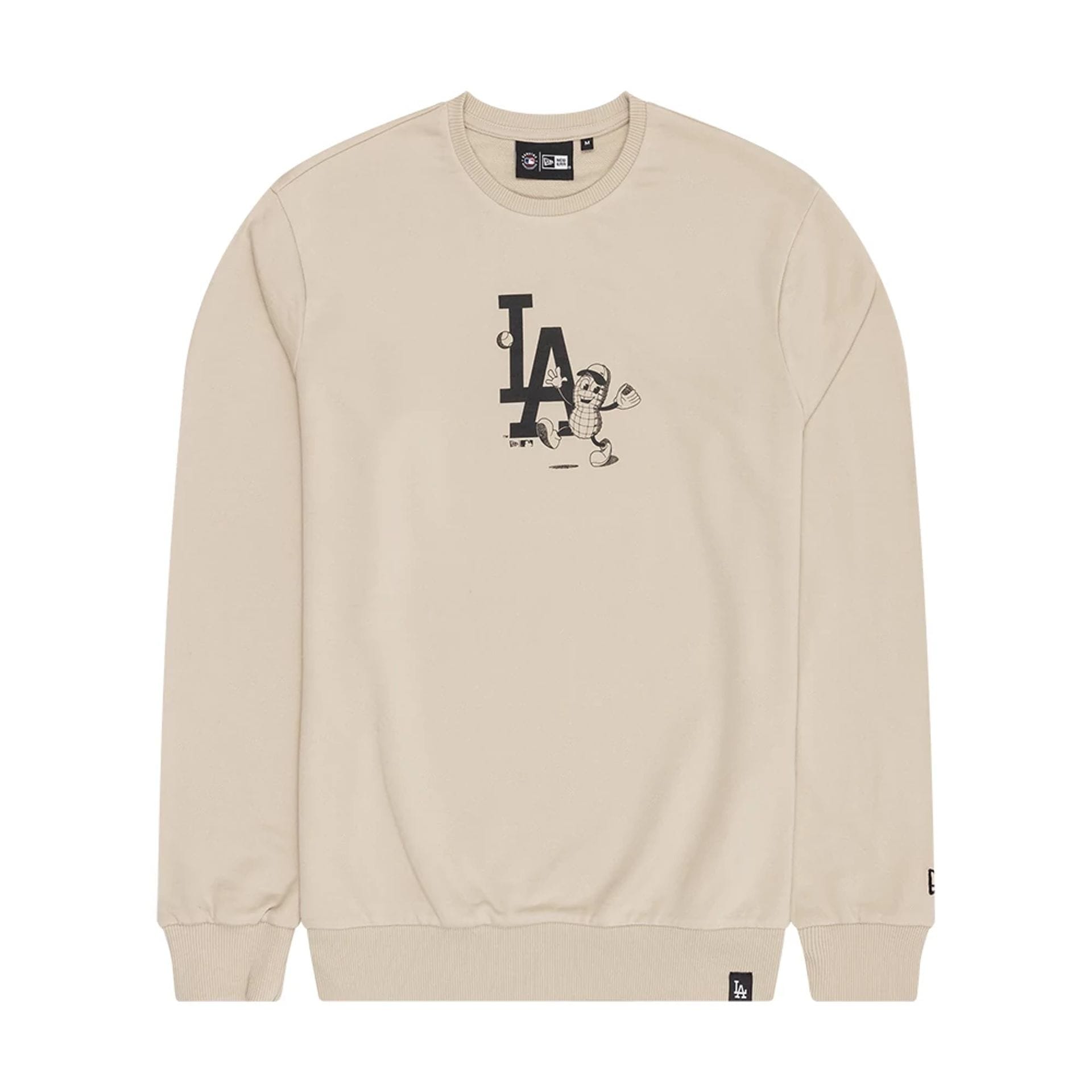 MLB Food Graphic LA Dodgers Light Beige Crew Neck Sweater | NEC EU