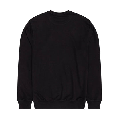 The Male model is wearing Chicago Bulls NBA Outline Black Crew Neck Sweater 2