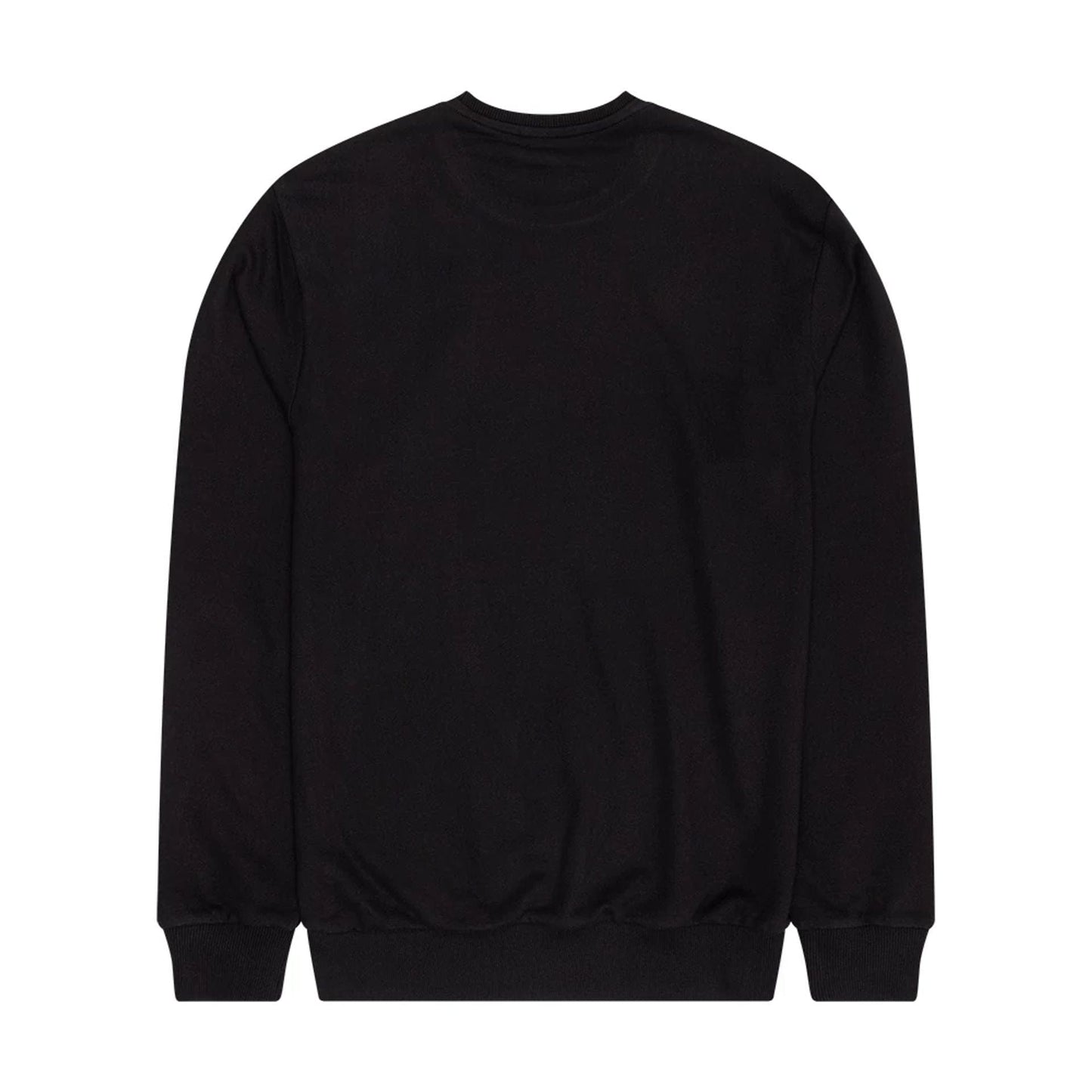 The Male model is wearing Chicago Bulls NBA Outline Black Crew Neck Sweater 2