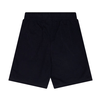 The Male model is wearing New Era Flag Navy Shorts 2