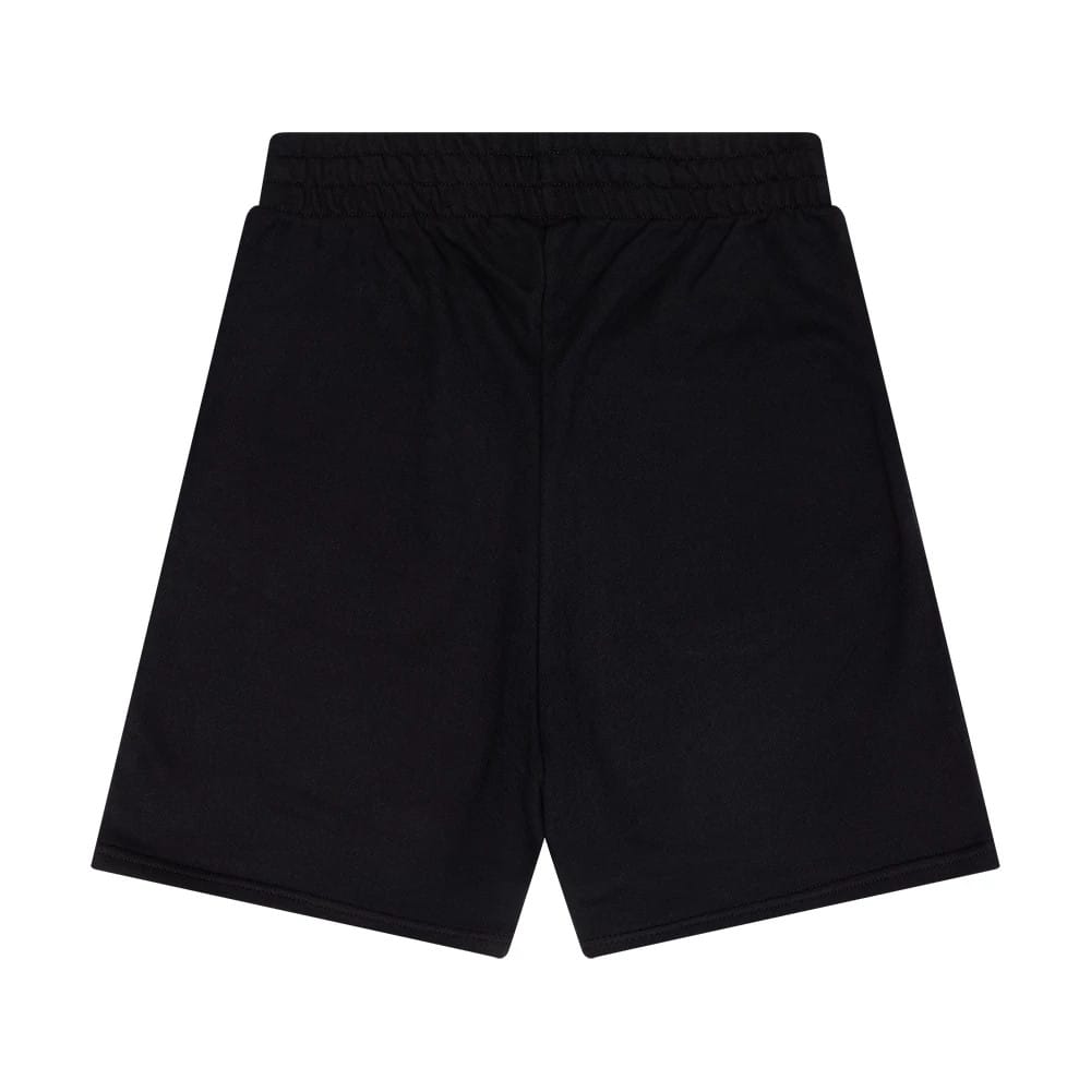 The Male model is wearing New Era Flag Black Shorts 2