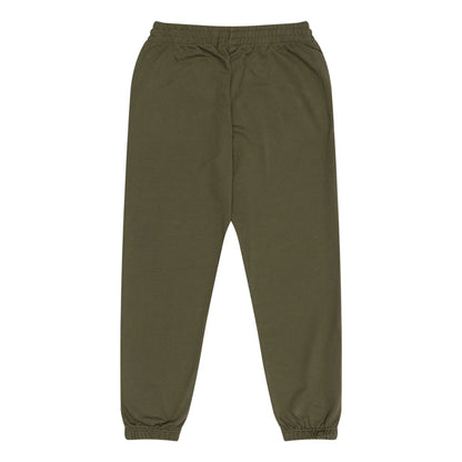 The Male model is wearing New Era Flag Green Joggers 2