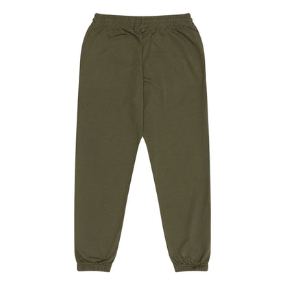 The Male model is wearing New Era Flag Green Joggers 2