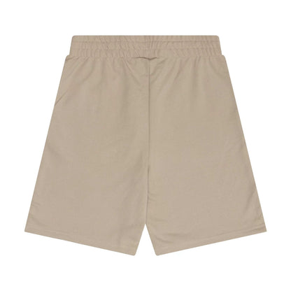 The Male model is wearing New Era Flag Light Beige Shorts 2