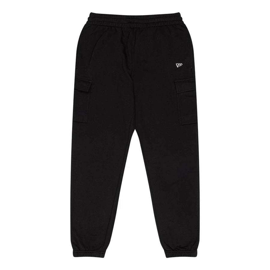 The Male model is wearing New Era Flag Black Cargo Joggers 1