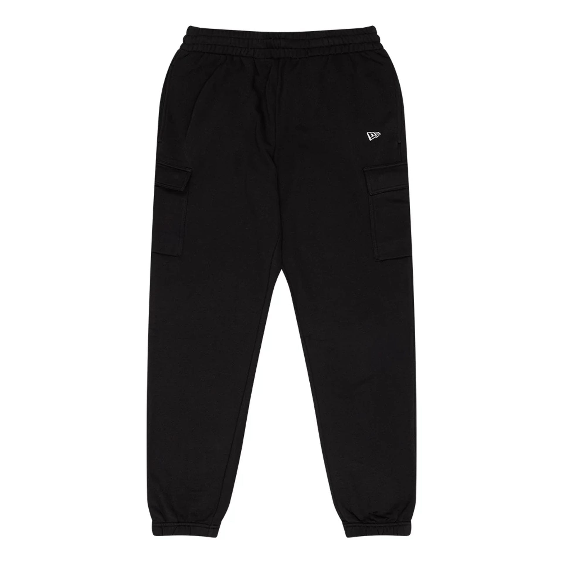 The Male model is wearing New Era Flag Black Cargo Joggers 1