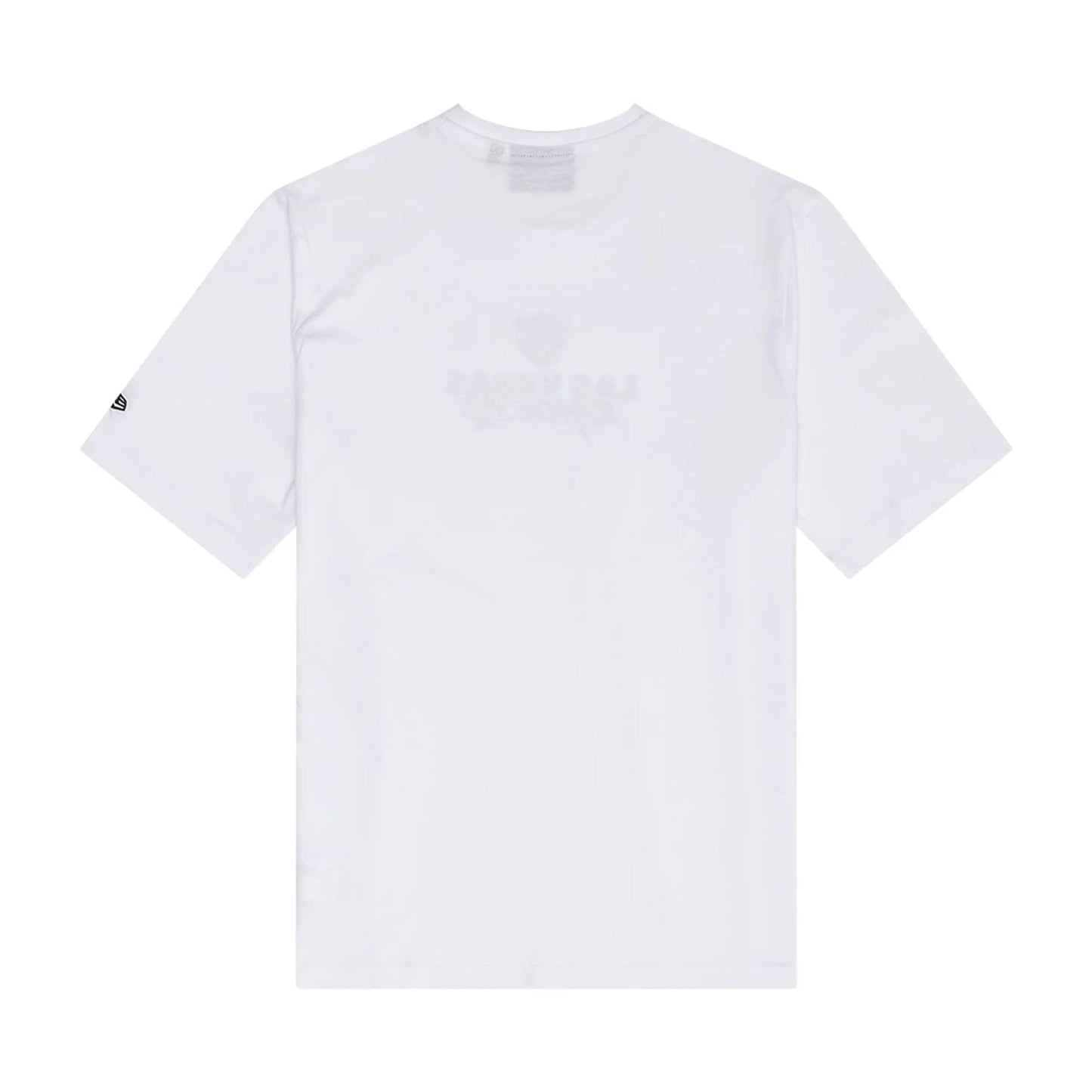 The Male model is wearing Las Vegas Raiders NFL Graphic White T-Shirt 2