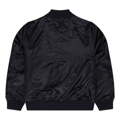 The Male model is wearing New Era Navy Bomber Jacket 2
