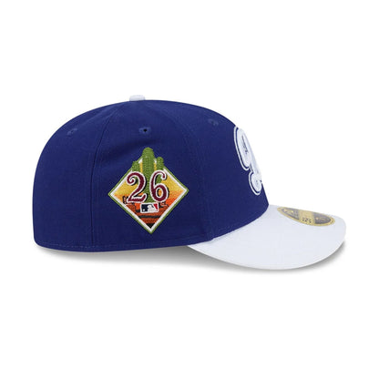 Pictured is this MLB Spring Training 2026 LA Dodgers Low Profile 59FIFTY Fitted cap in dark blue. 5