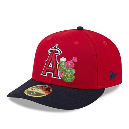 Pictured is this MLB Spring Training 2026 LA Angels Low Profile 59FIFTY Fitted cap in red. 4