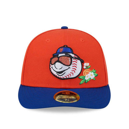 Pictured is this MLB Spring Training 2026 New York Mets Low Profile 59FIFTY Fitted cap in red. 3